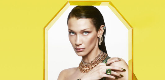 Le sfaccettature dei cristalli Swarovski: continua la campagna con Bella Hadid Bella Hadid per Swarovski Metallic