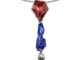 La plasticità delle gemme di Munsteiner Jutta Munsteiner, Pendente con Tanzanite. Tanzanite, Tormalina Rossa e Diamante