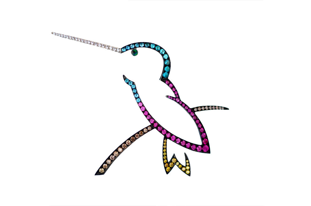 agta-awards-mix-home Gregore Morin, Spilla, AGTA 2007, categoria Everyday’s wear. Spilla con zaffiri rosa, tormaline Paraiba, diamanti gialli e brown