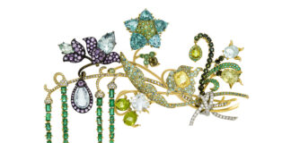 Gioielli come opere d’arte scultoree: i pezzi JAR offerti all’asta da Christie’s Spilla ‘Bouquet multicolore’ jar con gemme di colore, diamanti e diamanti fancy in asta da Christie’s