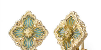 Il prestigio e l’eleganza dell’amazzonite di Buccellati esaltano la collezione Opera Tulle Orecchini opera tulle, Buccellati.