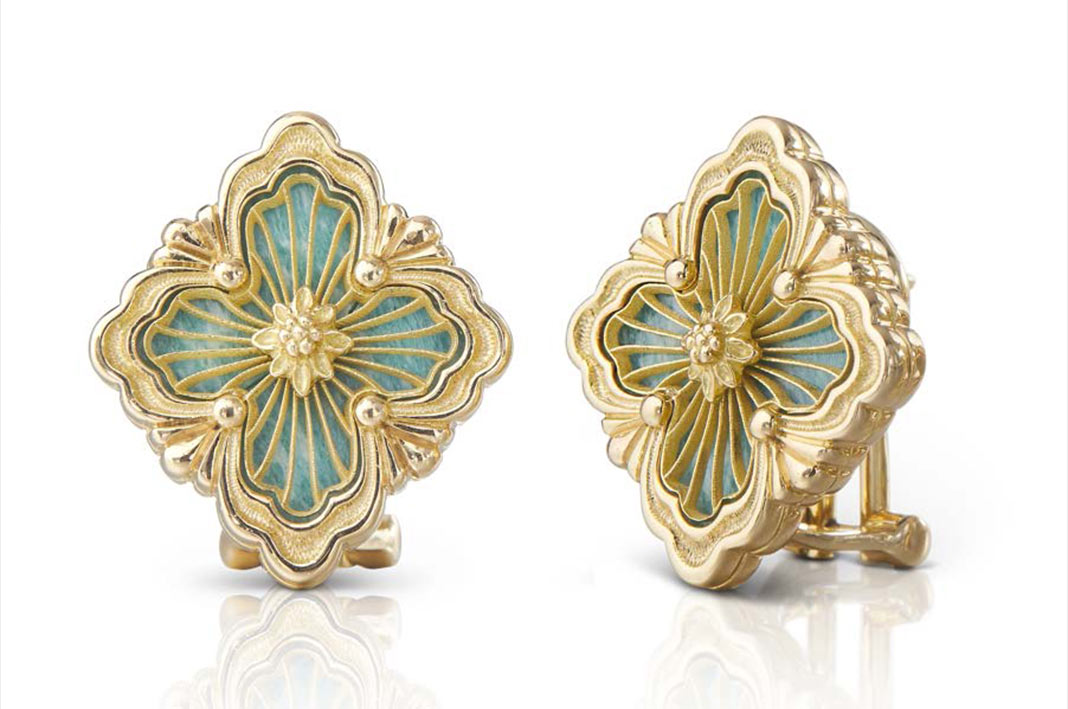 evidenza-buccellati Orecchini opera tulle, Buccellati.