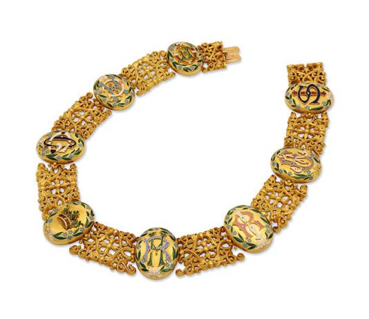 Otto medaglioni e un mistero di famiglia: storia della collana Hancocks da 125.000 sterline Collana Hancocks con medaglioni.