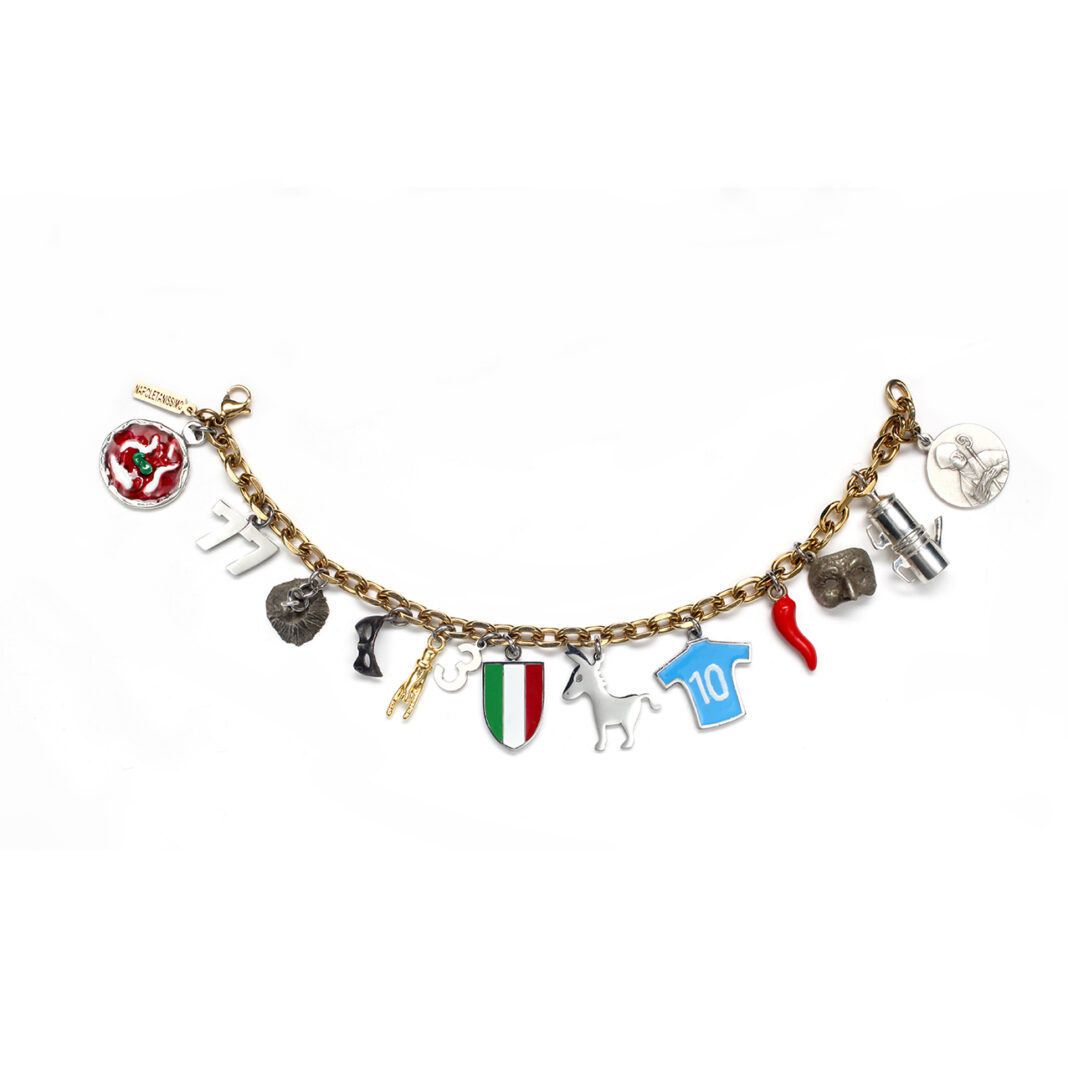 bracciale-napoletanissimo Bracciale “Napoletanissimo” con charms della città di Napoli di Circuiti Gioielli.