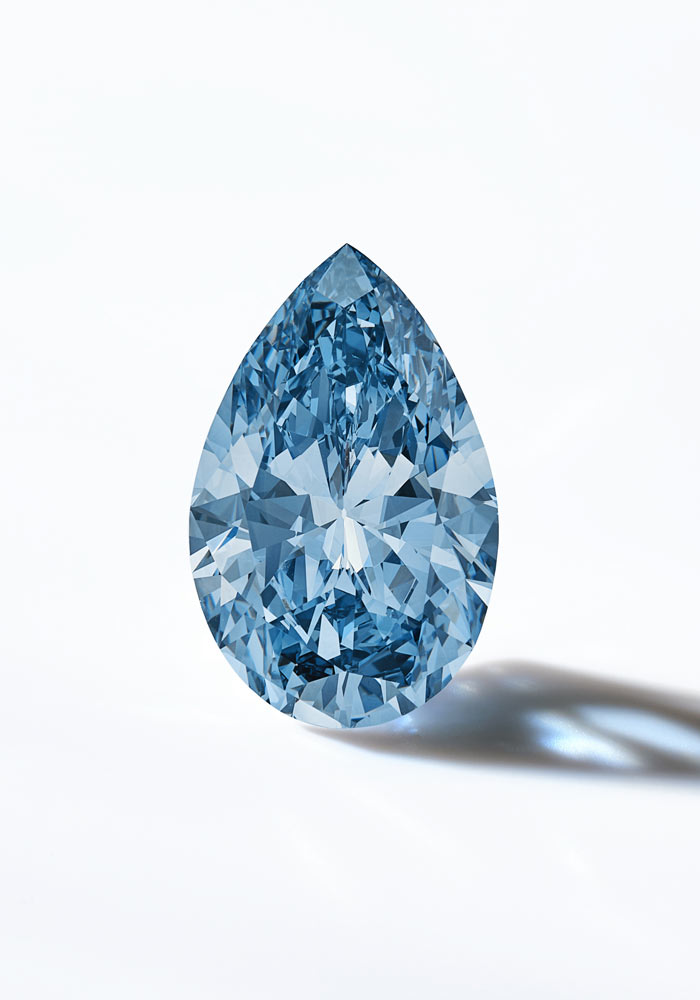 Il Bulgari Laguna Blu, diamante fancy Vivid Blue da 11,16 carati.