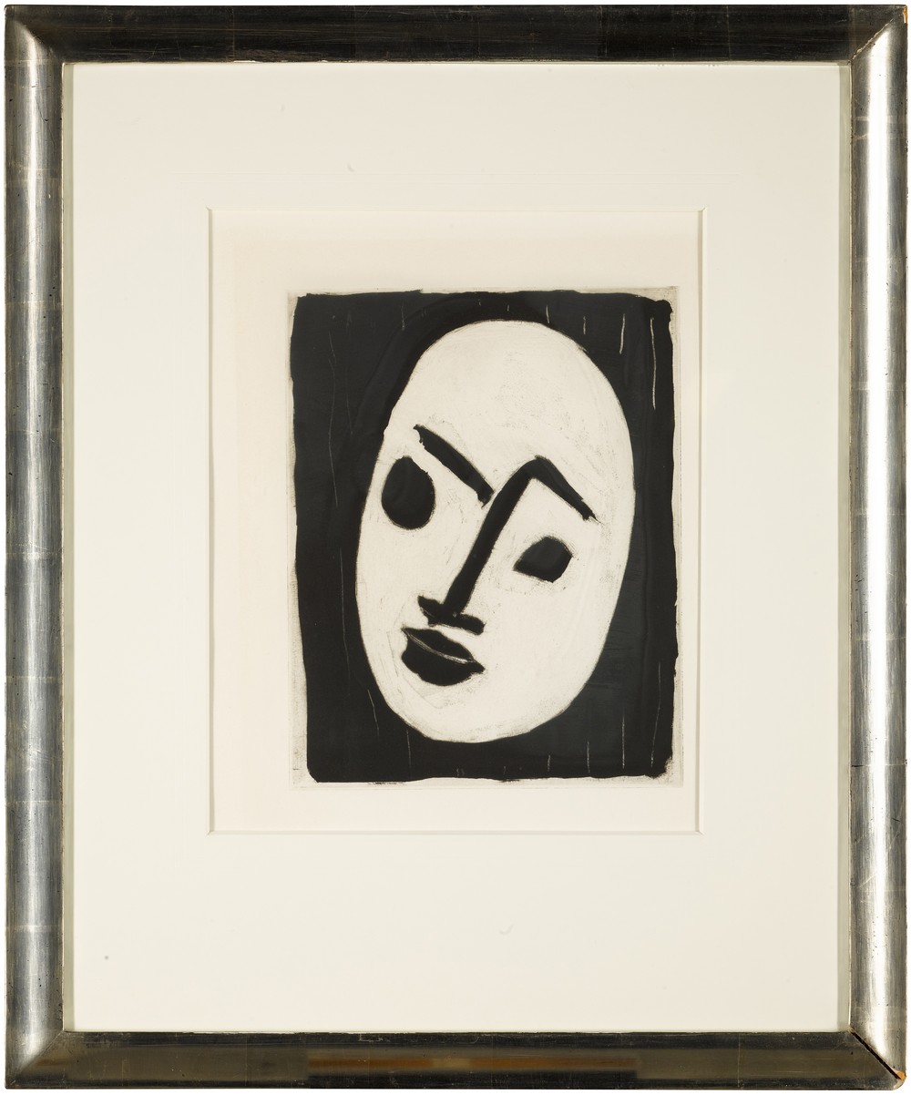 “Masque Blanc Sur Fond Noir” di Henri Matisse.