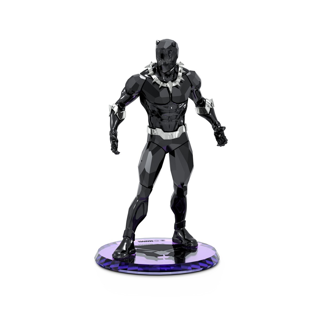 Statuetta di cristallo Swarovski raffigurante Black Panther.