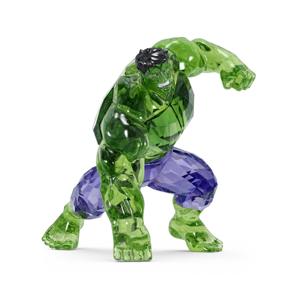 Statuetta di cristallo Swarovski raffigurante Hulk.