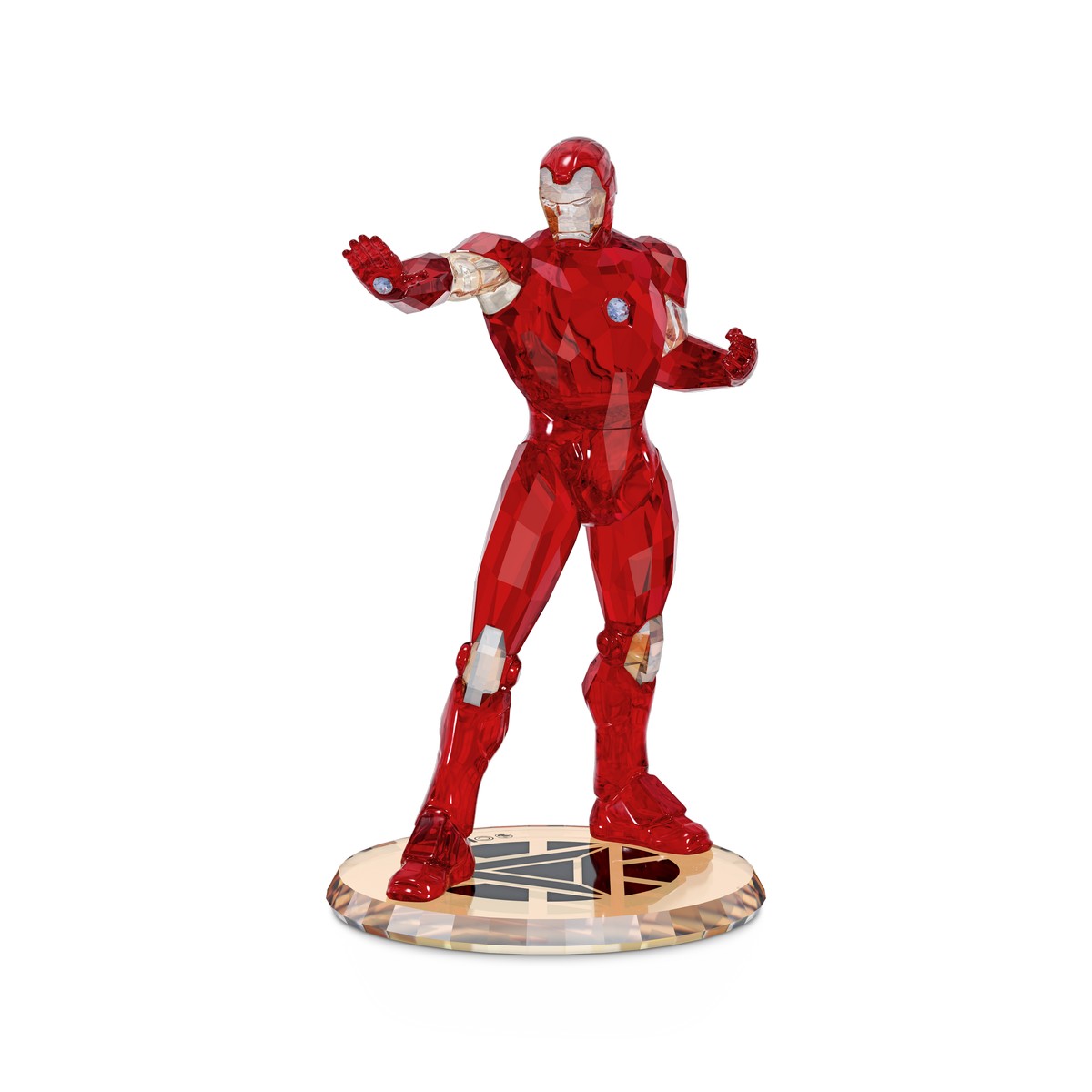 Statuetta di cristallo Swarovski raffigurante Iron Man.