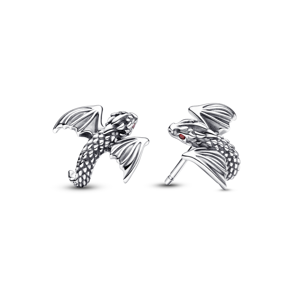 Orecchini in argento a forma di drago game of thrones