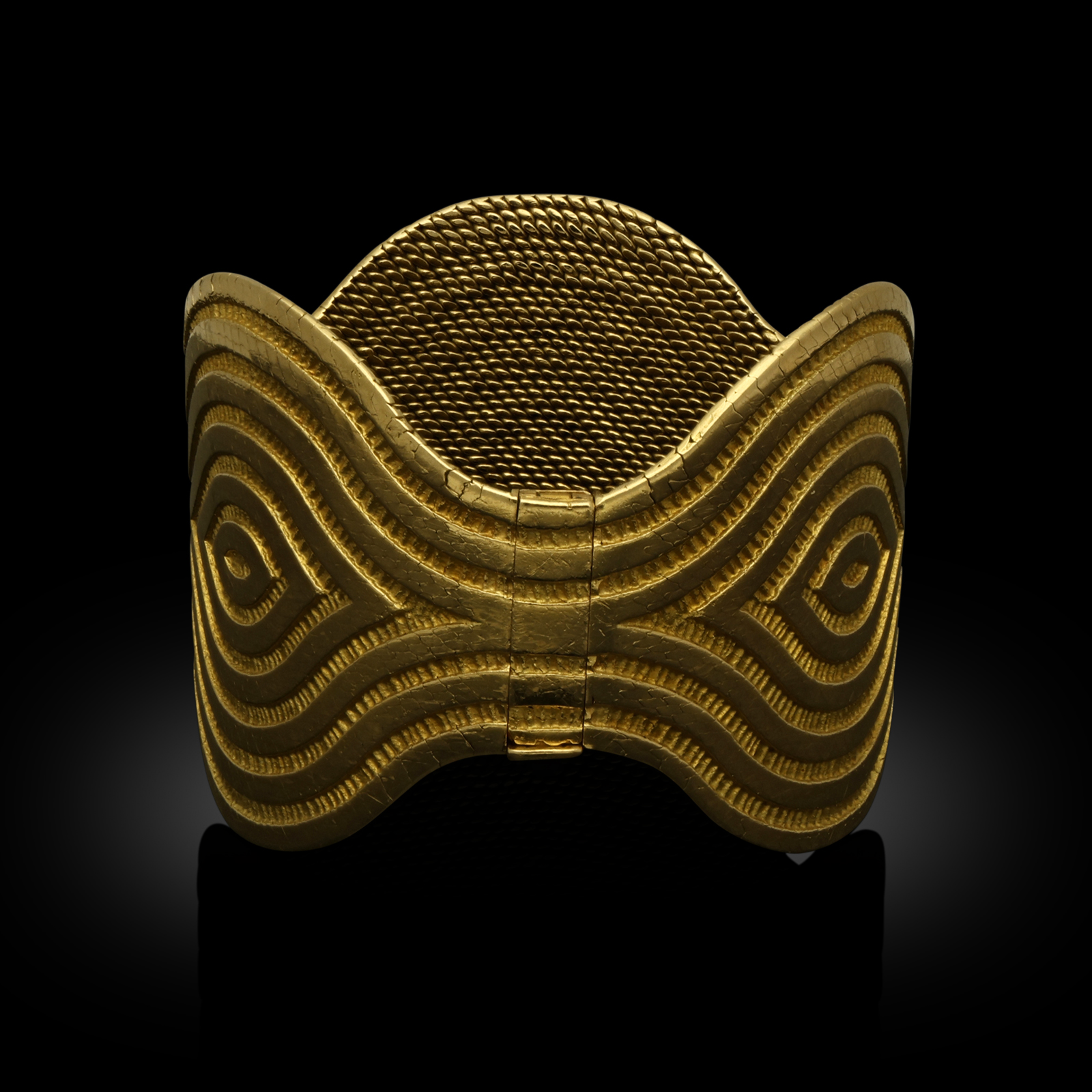 Bracciale in oro ‘Tissu Milanais’ di Lenfant, Collezione ‘Optical’