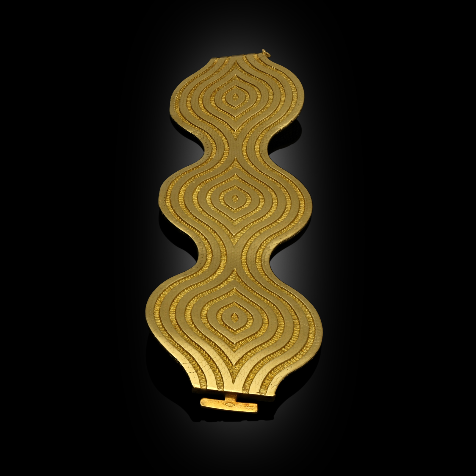Bracciale in oro ‘Tissu Milanais’ di Lenfant, Collezione ‘Optical’