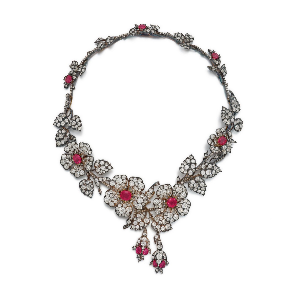 Collana di rubini e diamanti (lotto 1072), Köchert, 1890–1895 circa.