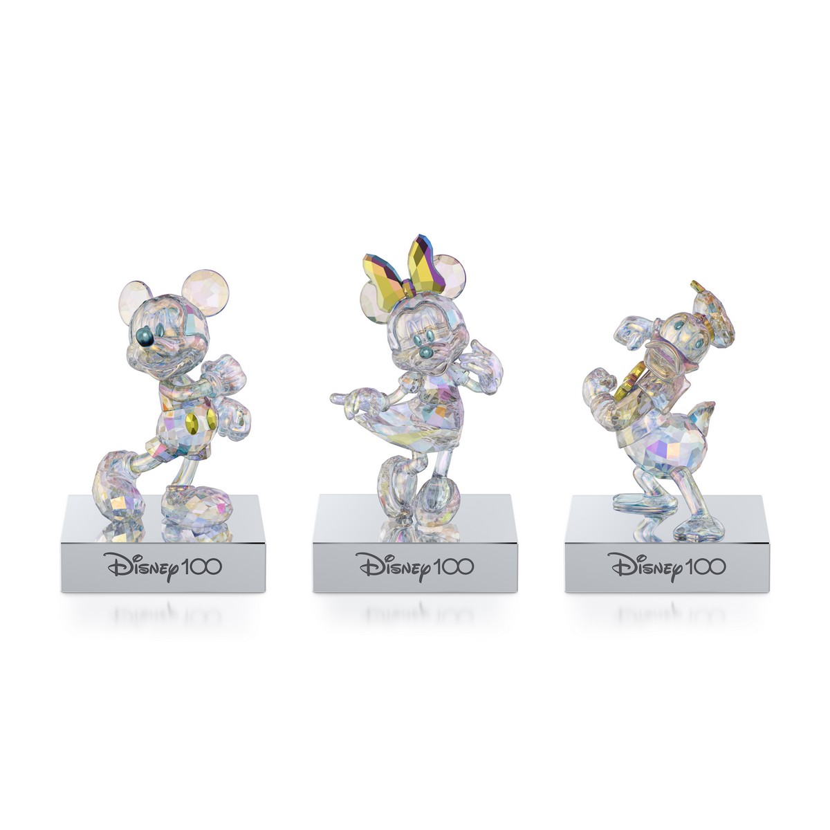Oggetti decorativi “Disney100 x Swarovski Home Décor Collection”.