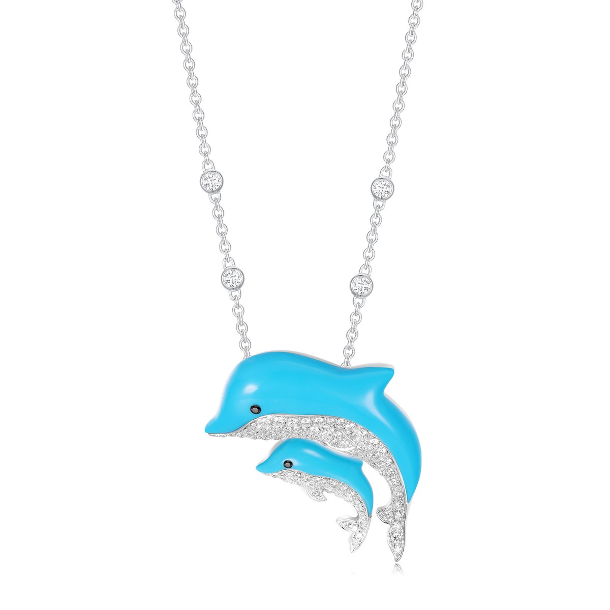 Collana con delfini della collezione “My little one”.