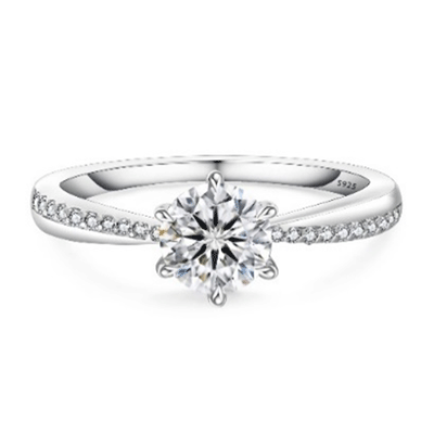 Anello con moissanite in argento 925 di Shenzhen Saidiwei Jewelry Co Ltd