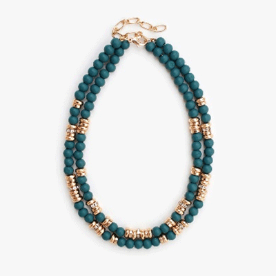 Collana a due strati con perle di legno e distanziatori color oro, Yiwu Resen Jewelry Co Ltd