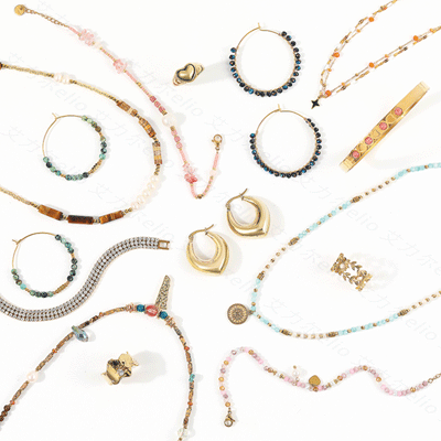 Collane, bracciali, orecchini e anelli in metallo Yiwu Shengshi Trading Co Ltd