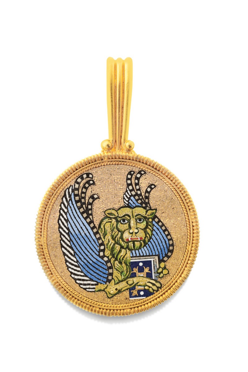 Pendente con Leone di San Marco, Manifattura Castellani.