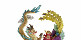 Iconic Swan, Dragon & Phoenix: Swarovski rivela una collezione magica per l’anno del drago Dragon & Phoenix Myriad con 30.500 cristalli