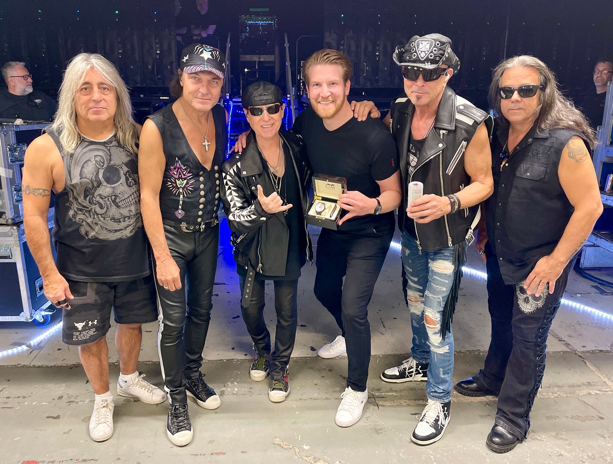 La leggendaria band heavy metal tedesca Scorpions