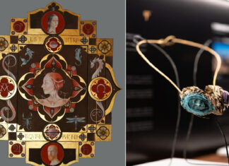 Roma Jewelry Week 2024 presenta la mostra “SINOPIE”: l’incontro tra la pittura di Emiliano Alfonsi e l’arte del gioiello A sinistra, una creazione di Emiliano Alfonsi; a destra, l’opera Vite parallele di Francesco Ridolfi