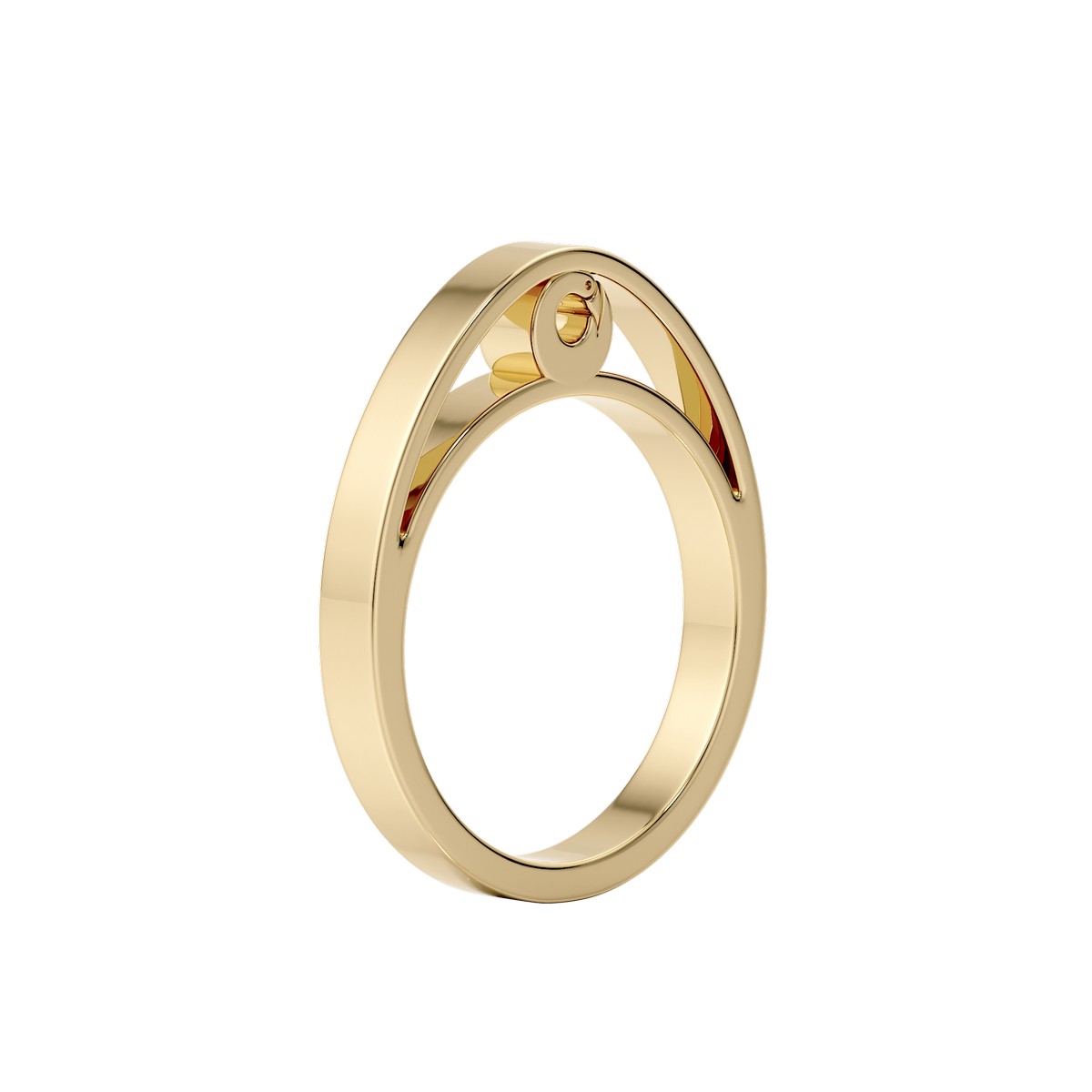 Anello “Sankofa”di Liko di Kouali realizzato in vermeil placcato oro