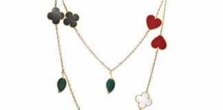 Icona di fortuna: il quadrifoglio Alhambra di Van Cleef & Arpels Sautoir con motivi a quadrifoglio
