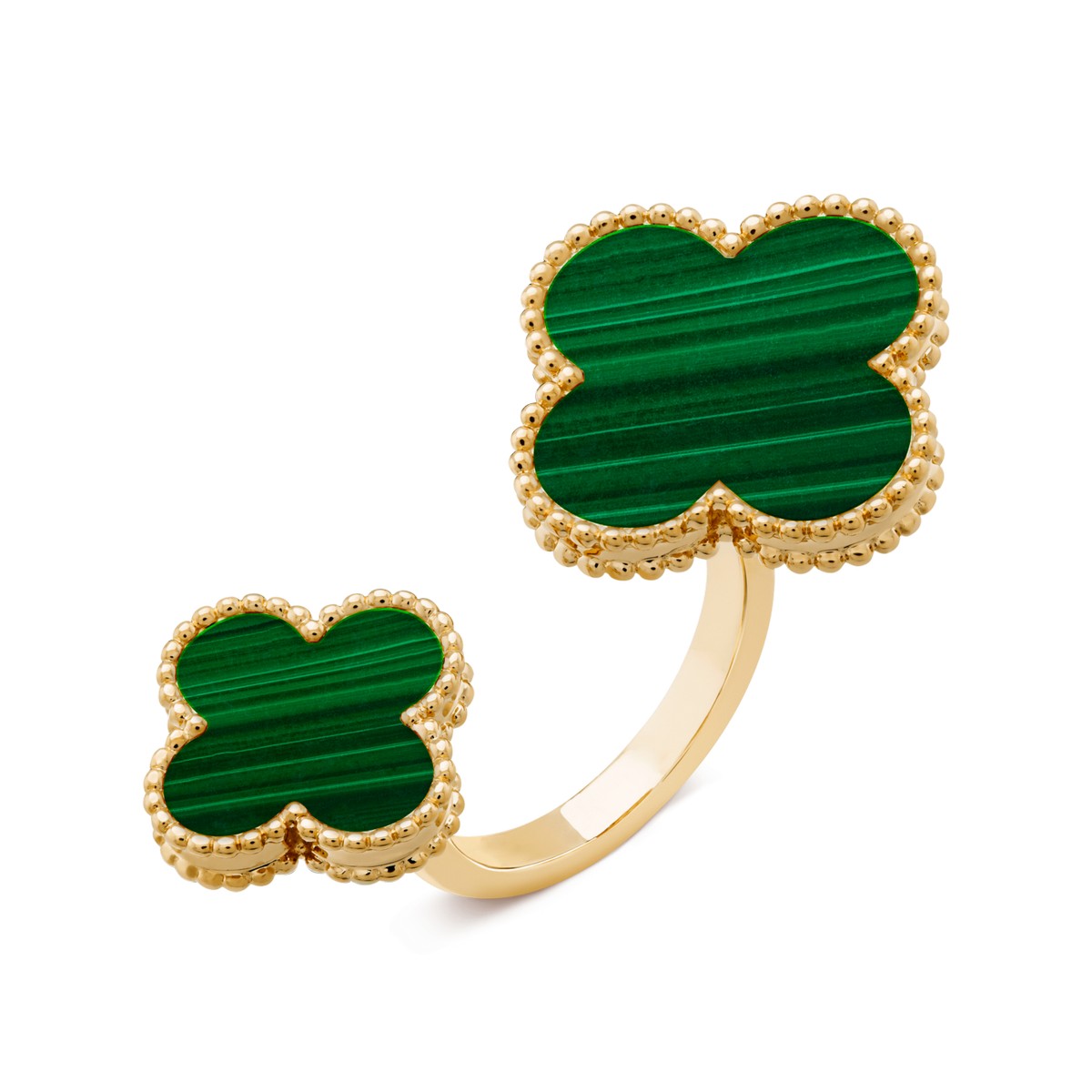 Anello con motivo a quadrifoglio
