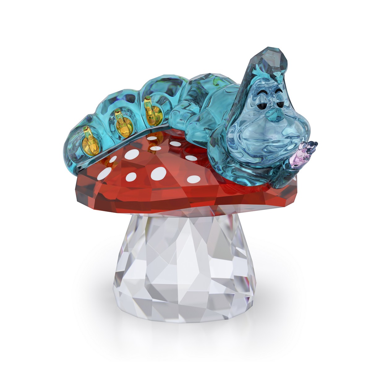 Statuetta di Brucaliffo blu, Swarovski x Disney, collezione “Alice in Wonderland”