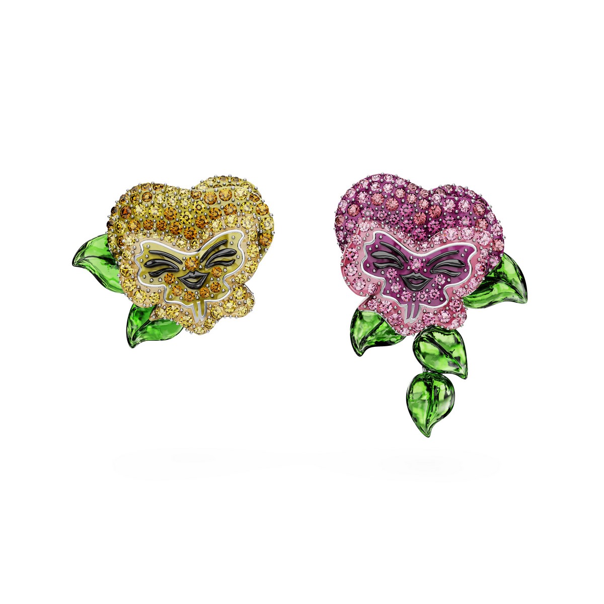 Orecchini a bottone, Swarovski x Disney, collezione “Alice in Wonderland”