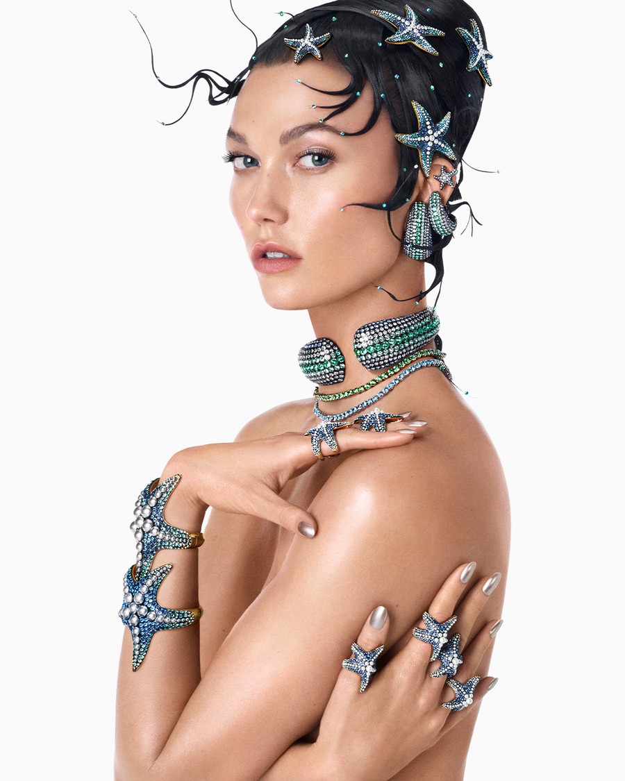Abby Champion per la campagna Venere di Swarovski