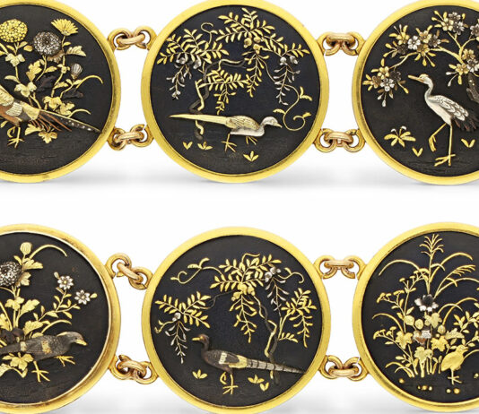 Il braccialetto giapponese Shakudo di epoca vittoriana è il gioiello scelto da Hancocks per il mese di Agosto Braccialetto Shakudo di epoca vittoriana (dettaglio) Hancocks london 2024