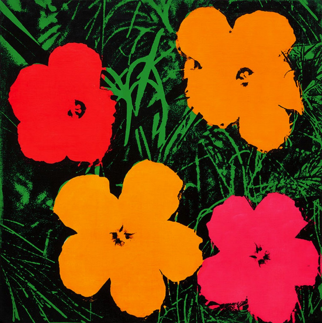 Serigrafia “Flowers” di Andy Warhol.