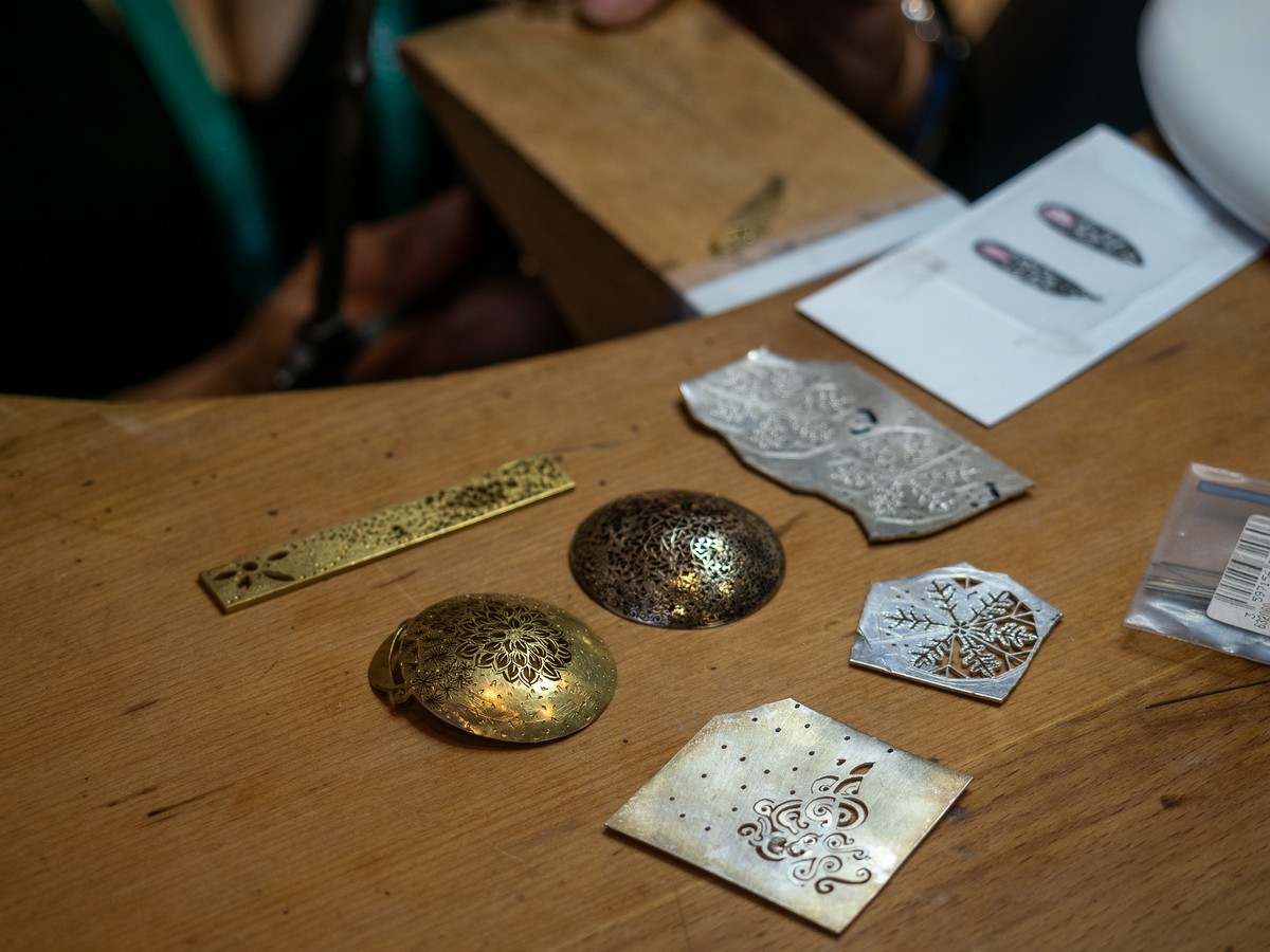 Creazioni di Sara Bran, merlettaia su oro