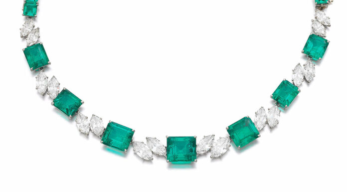 Alla scoperta della collezione di Yolanda Eleta de Fierro che quest’anno ha incantato Parigi: gioielli con diamanti e smeraldi Collier di smeraldi e diamanti