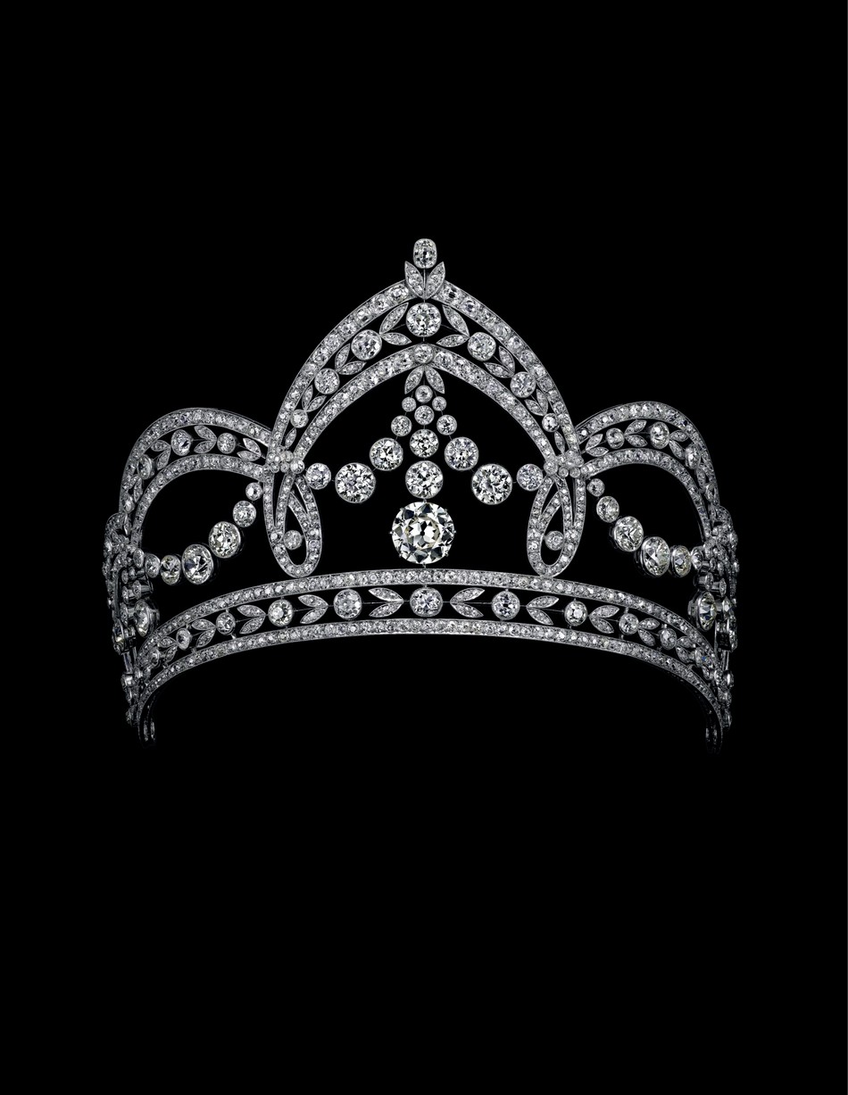 Diadema della contessa Raggio (Filippo Chiappe, c.1909) in platino e diamanti. Collezione privata © Albion Art Jewellery Institute