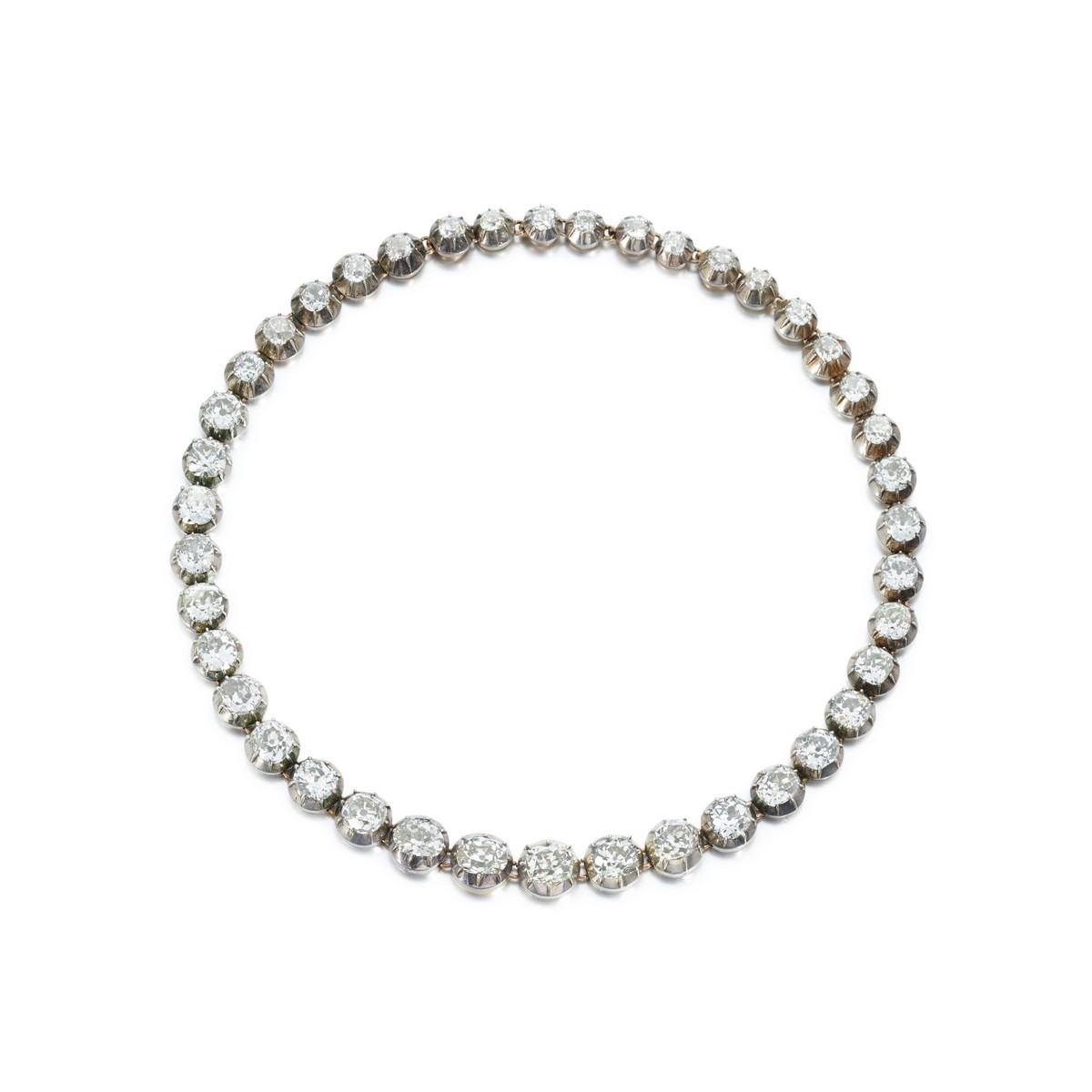 Collier rivière di diamanti del XIX secolo