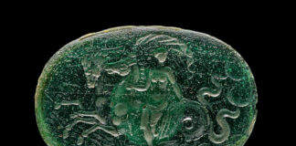 Gemme d’epoca classica rubate dal British Museum e recuperate: la mostra “Rediscovering Gems” ha incantato Londra nel 2024 Finta calcografia moderna con Venere su due cavalli marini