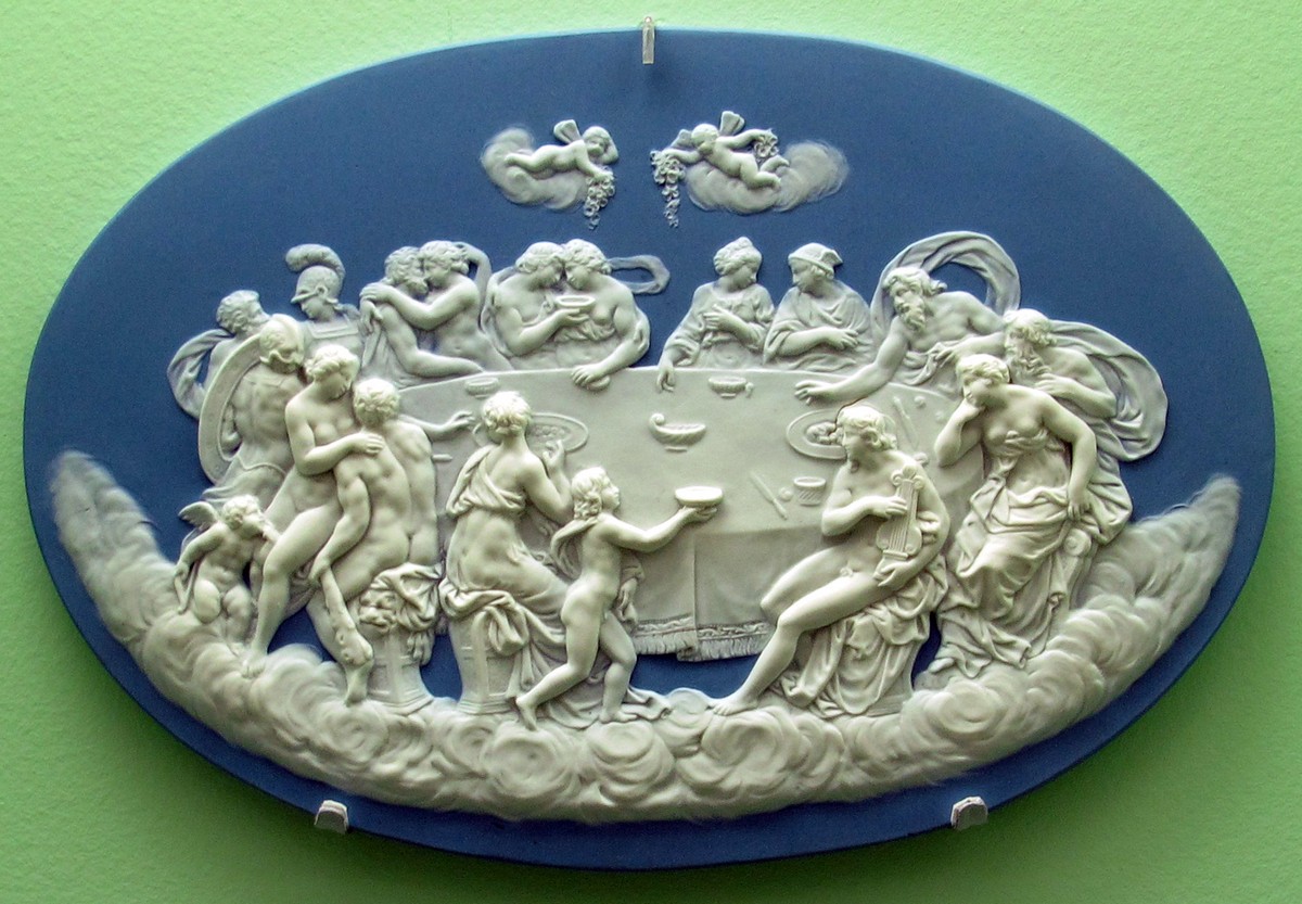 Porcellana di Wedgwood, “Festino degli dei”, 1800 circa, situata al Brooklyn Museum