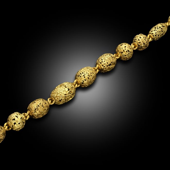 Collana giapponese in perline Ojime