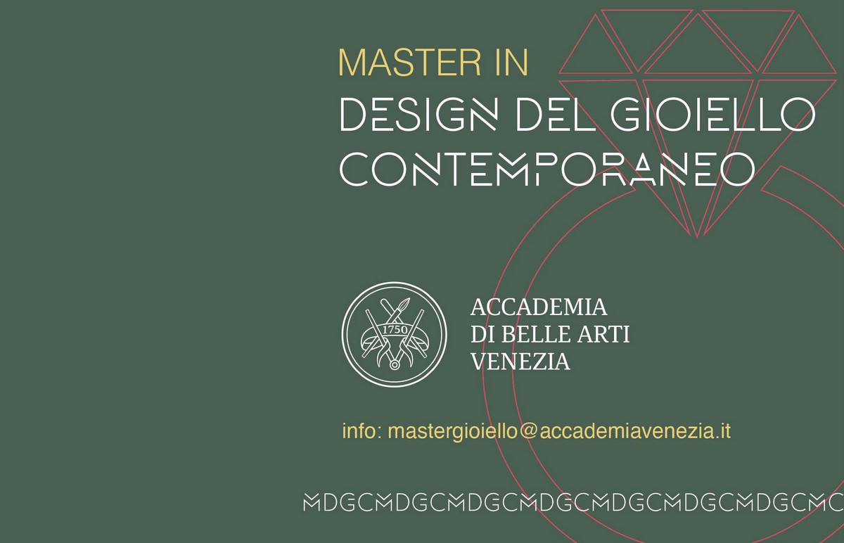 Accademia delle Belle Arti di Venezia, Locandina illustrativa del Master in Design del gioiello contemporaneo