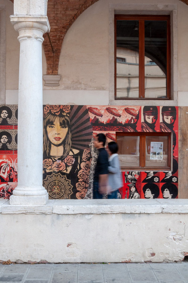 Accademia delle Belle Arti di Venezia, Murales dell’artista urbano Shepard Fairey, aprile 2022