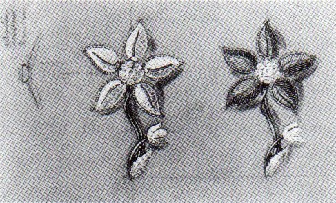 Schizzo disegnato a matita nel 1946