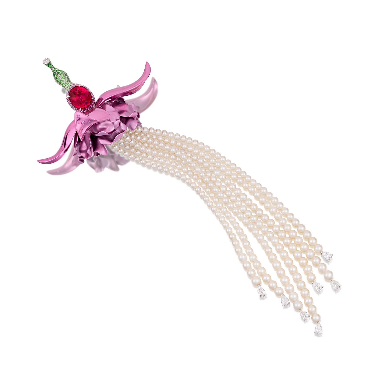 Collana “Fuchsia Bloom”, primo posto in Evening Wear