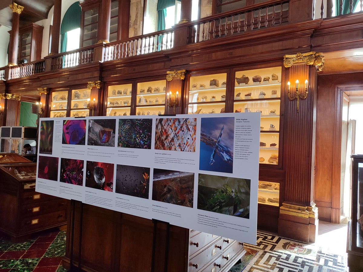 La mostra di fotomicrografia presentata durante la Conferenza Nazionale di Gemmologia di Napoli 2025