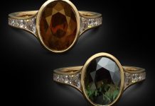 Riflessi di storia in un anello con alessandrite: Hancocks London ci mostra che less is more L’anello in alessandrite firmato Hancocks London